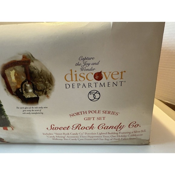 Department 56 Sweet Rock Candy Co Complete North Pole Series 56725 w Candy Road - Picture 5 of 16